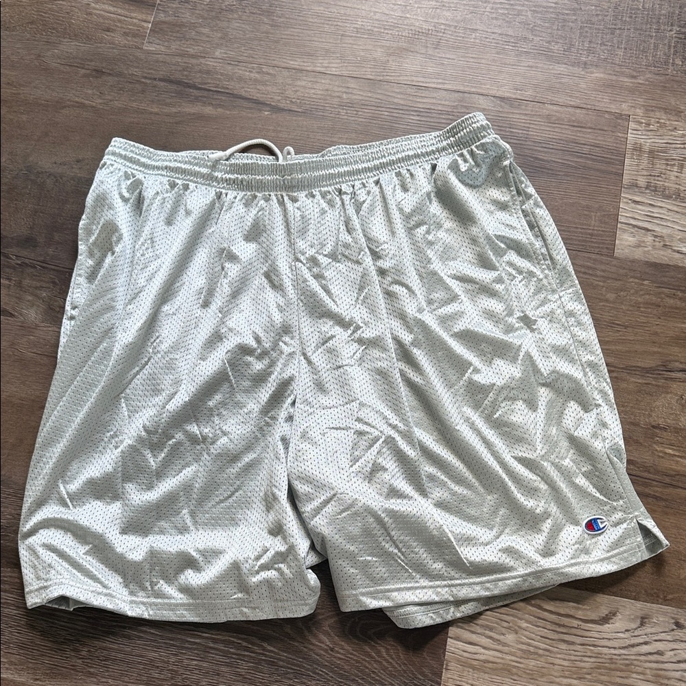 Champion Men's Light Gray Athletic Shorts
